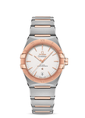Omega Constellation Master Chronometer 36 Stainless Steel / Sedna / Silver / Bracelet